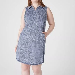 livi spacedye polo active knee length  shirt dress plus size 18/20 euc